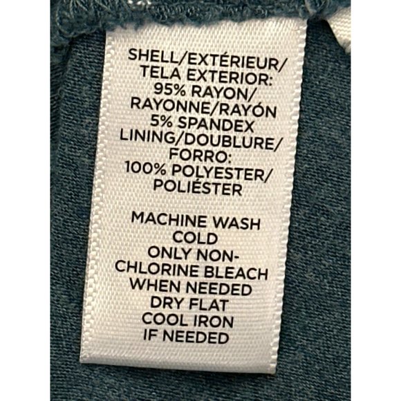 Ann Taylor LOFT Rayon Polyester Spandex Pleated Flare V-neck Midi Dress Size L - Picture 7 of 9